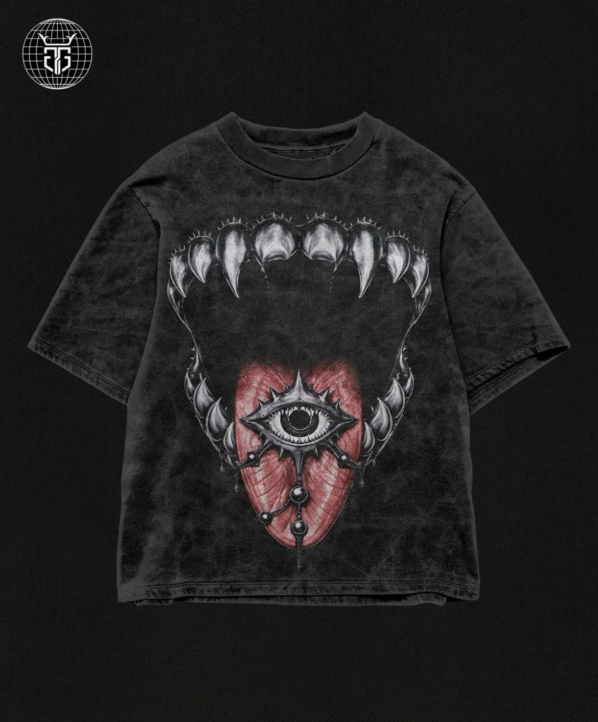 DEVIL EYE | ACIDWASH OVERSIZED TEE