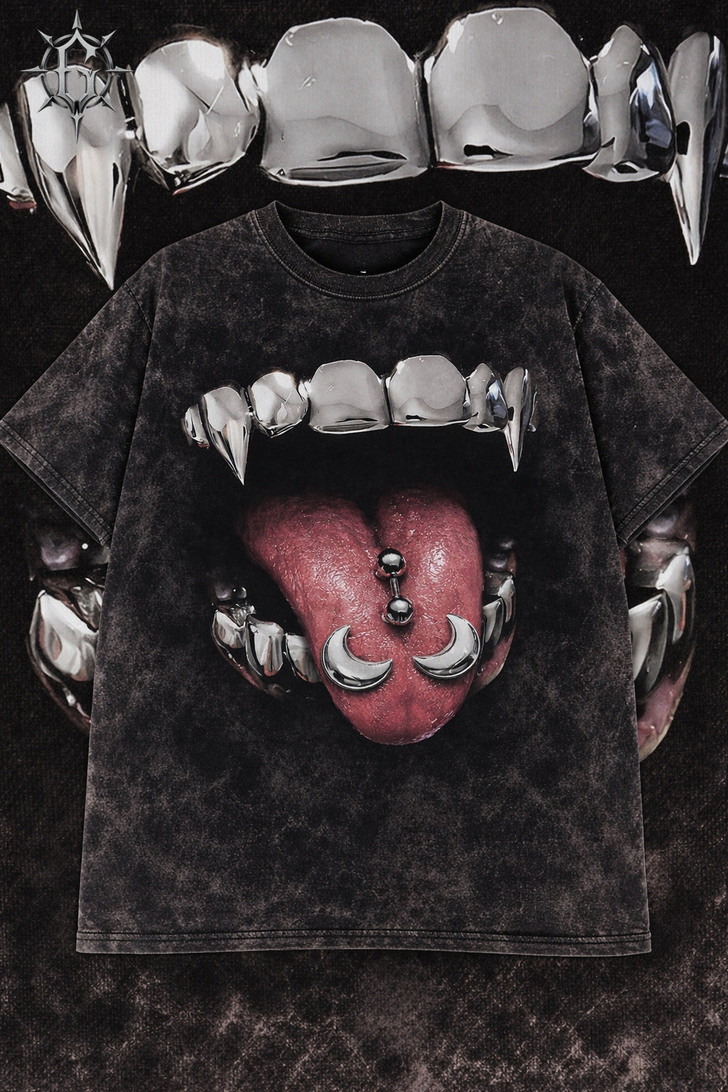 BARBELL BITE | ACIDWASH OVERSIZED TEE