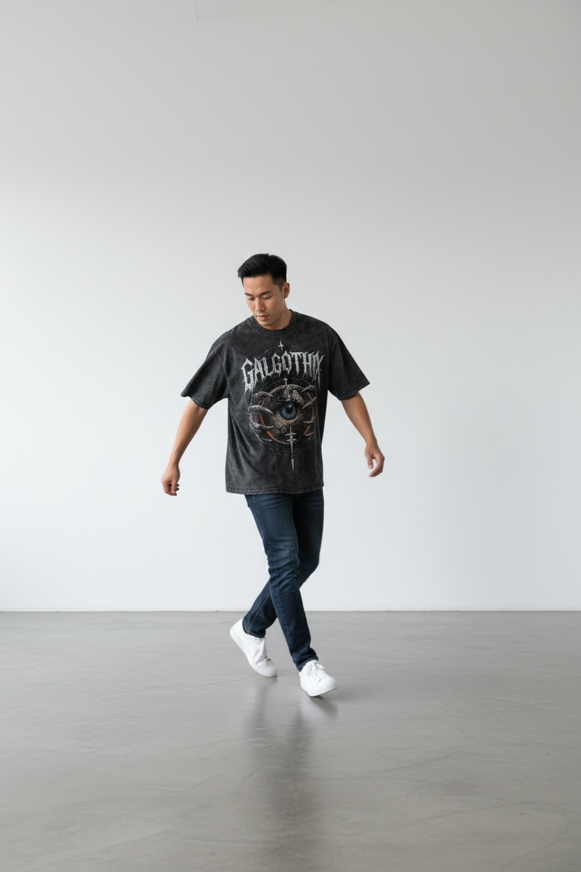 GALGOTHIX | ACIDWASH OVERSIZED TEE