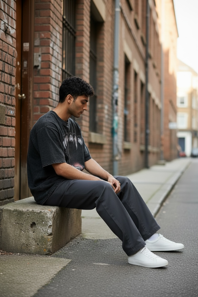 DEVIL EYE | ACIDWASH OVERSIZED TEE