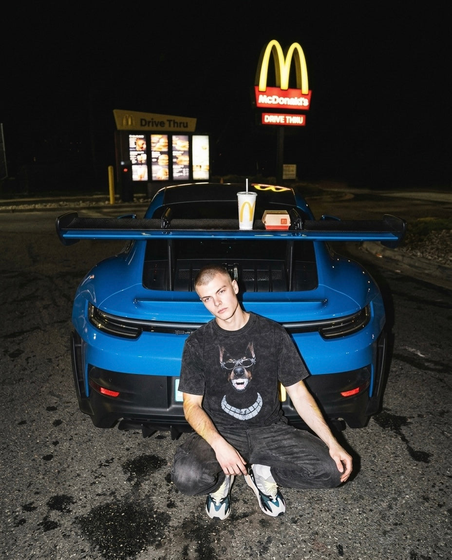 ICED DAWG | ACIDWASH OVERSIZED TEE