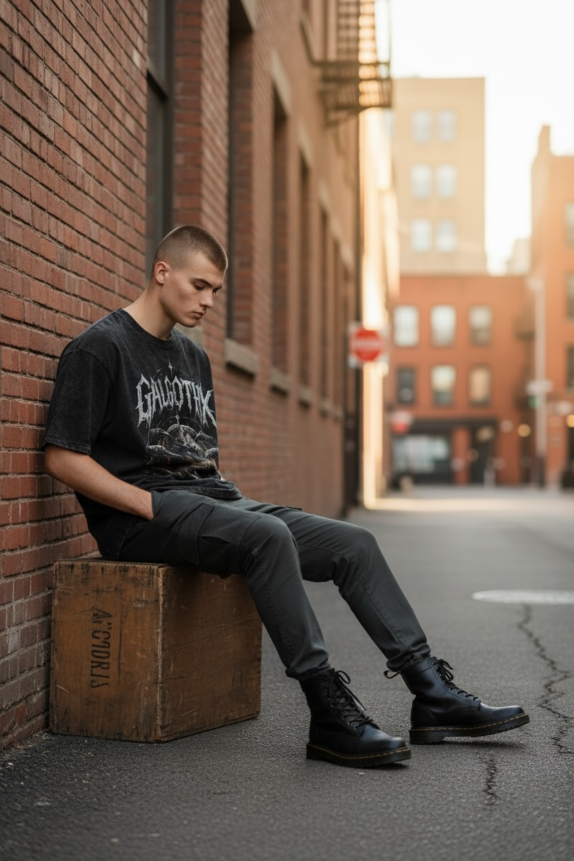 GALGOTHIX | ACIDWASH OVERSIZED TEE