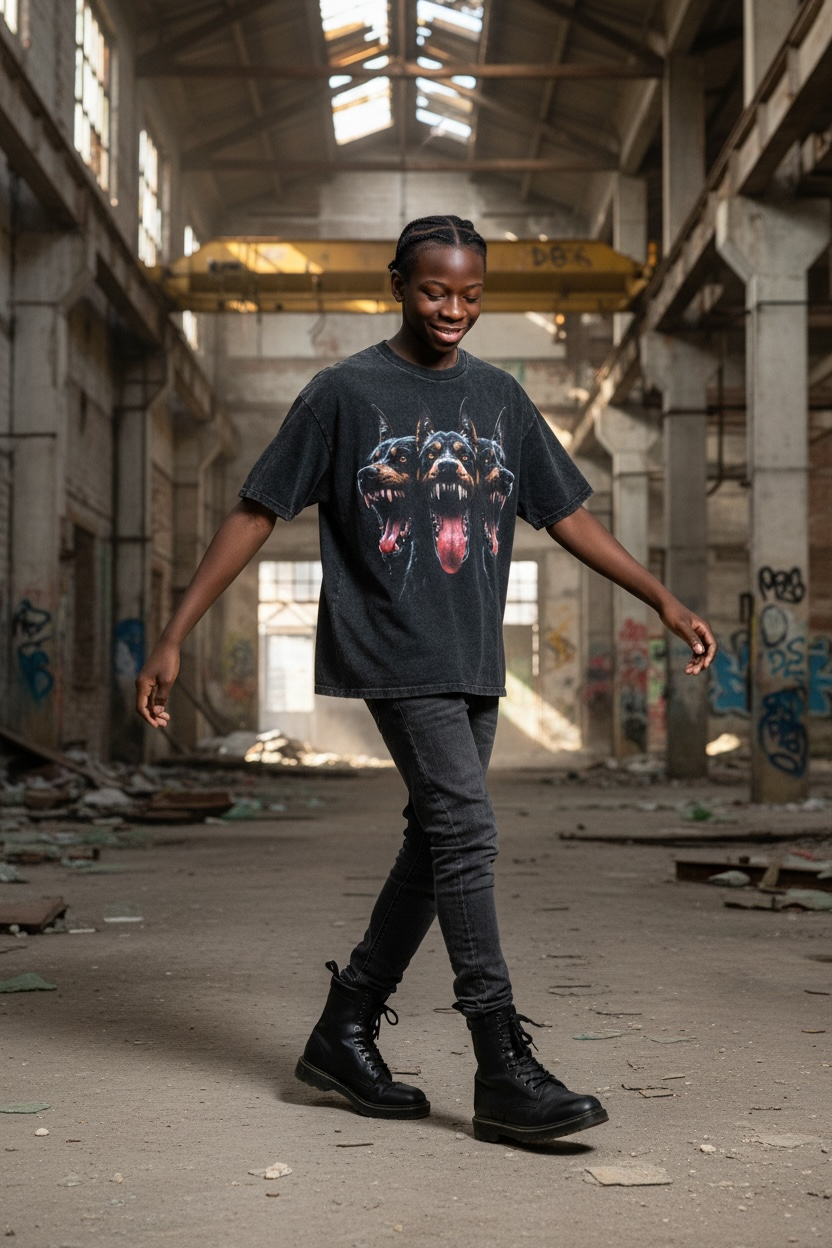 DOBERMAN | ACIDWASH OVERSIZED TEE