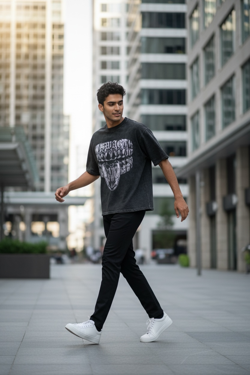 SWAG SAINT | ACIDWASH OVERSIZED TEE