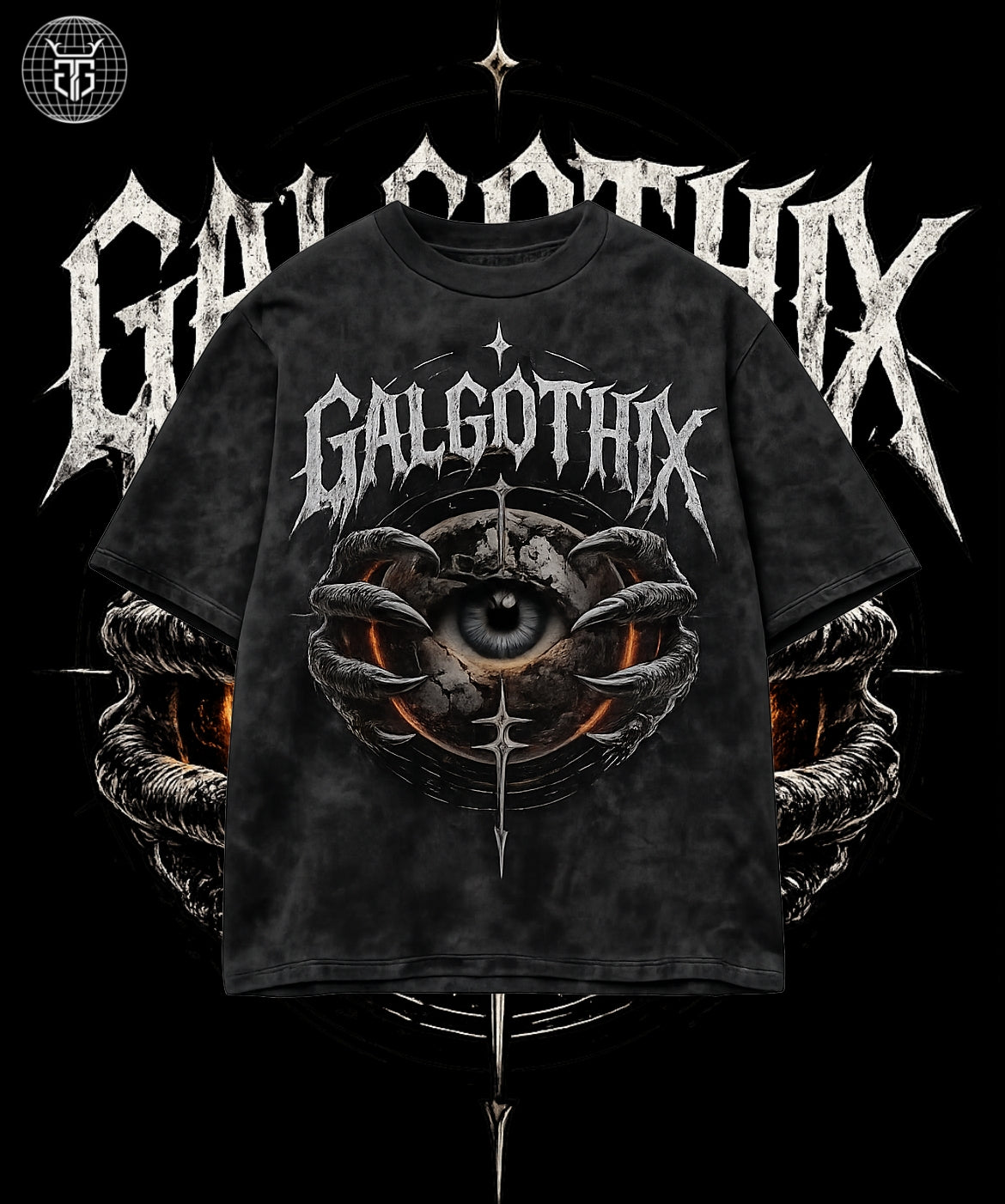 GALGOTHIX | ACIDWASH OVERSIZED TEE