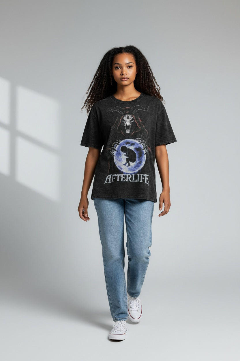 AFTERLIFE | ACIDWASH OVERSIZED TEE