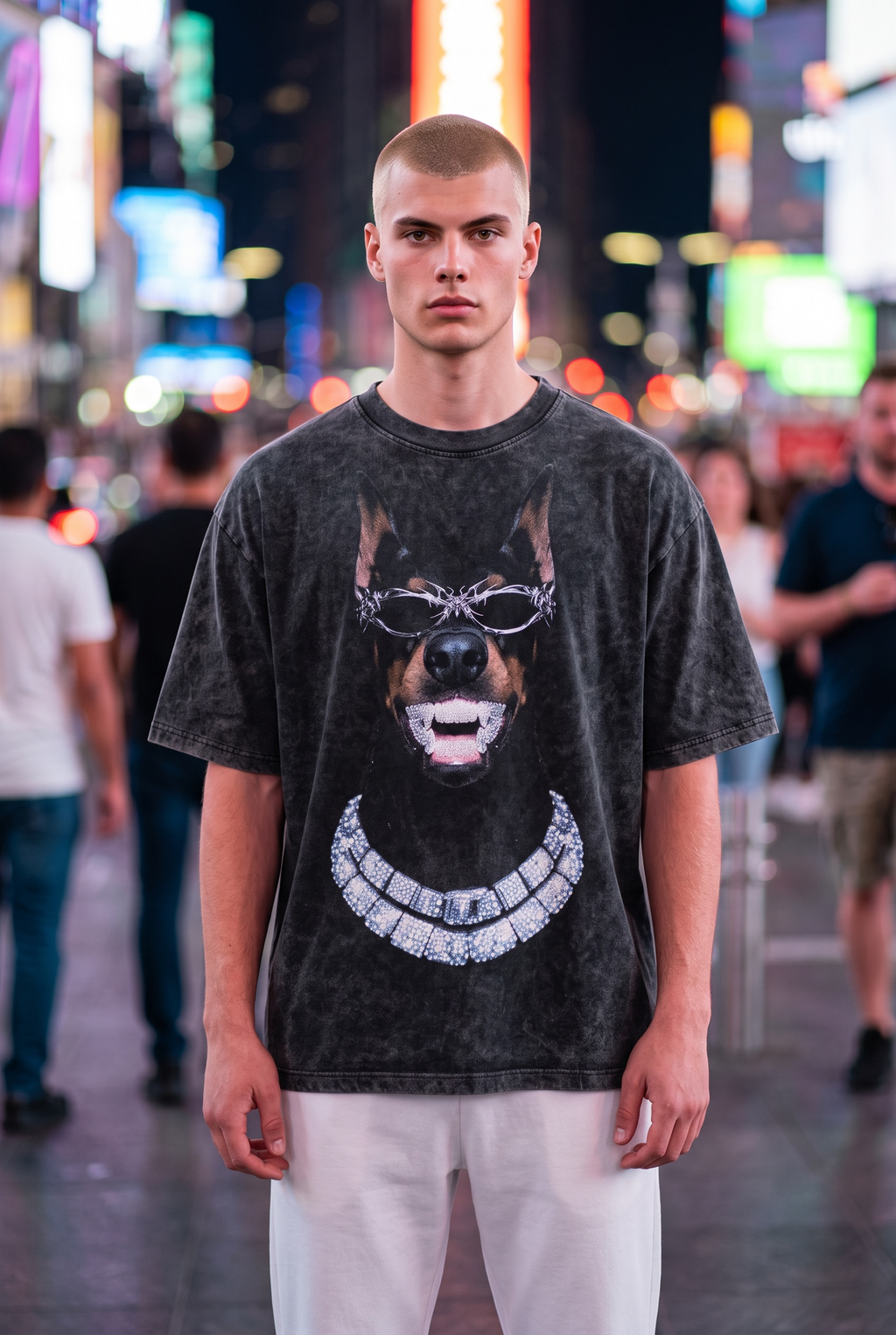 ICED DAWG | ACIDWASH OVERSIZED TEE