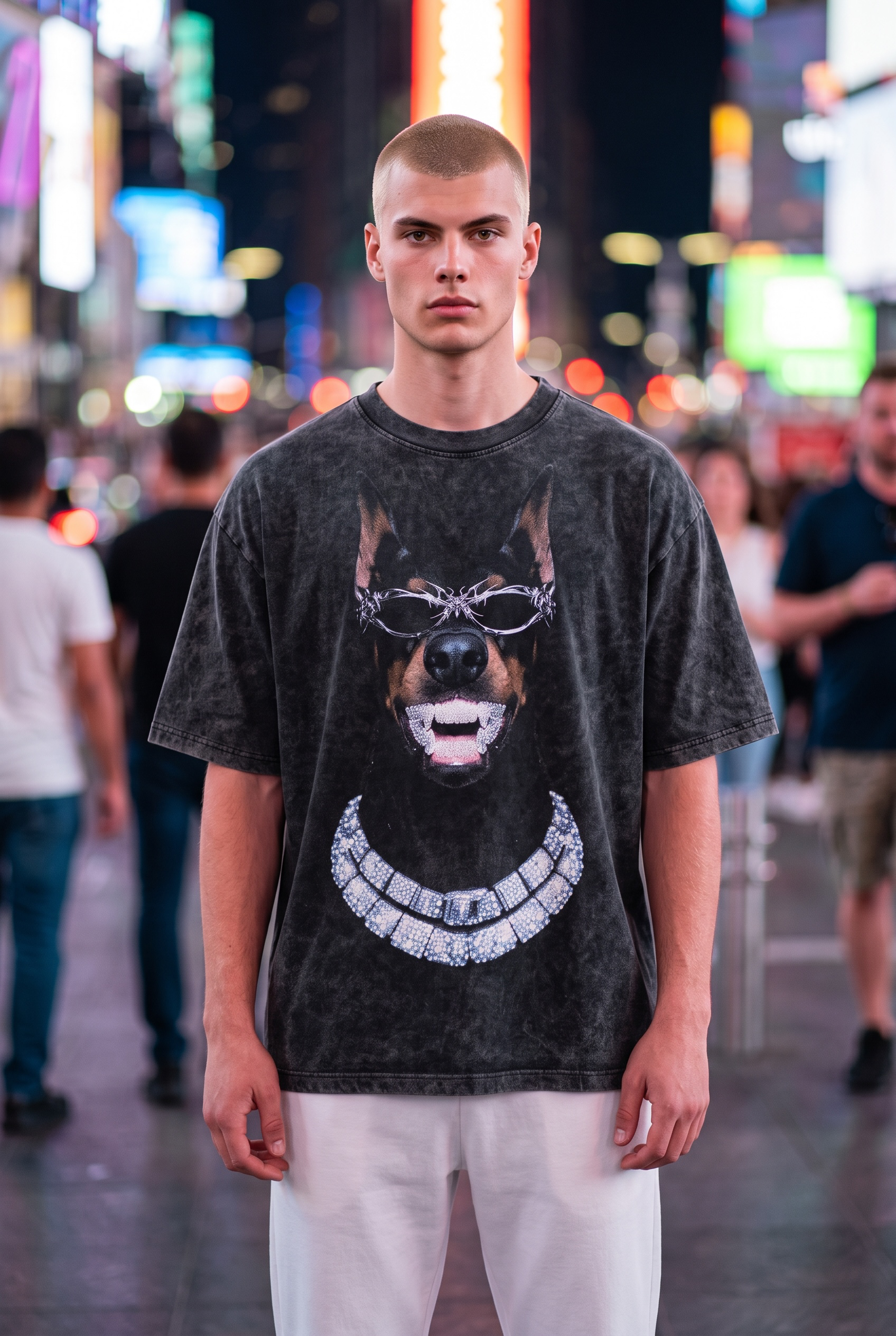 ICED DAWG | ACIDWASH OVERSIZED TEE