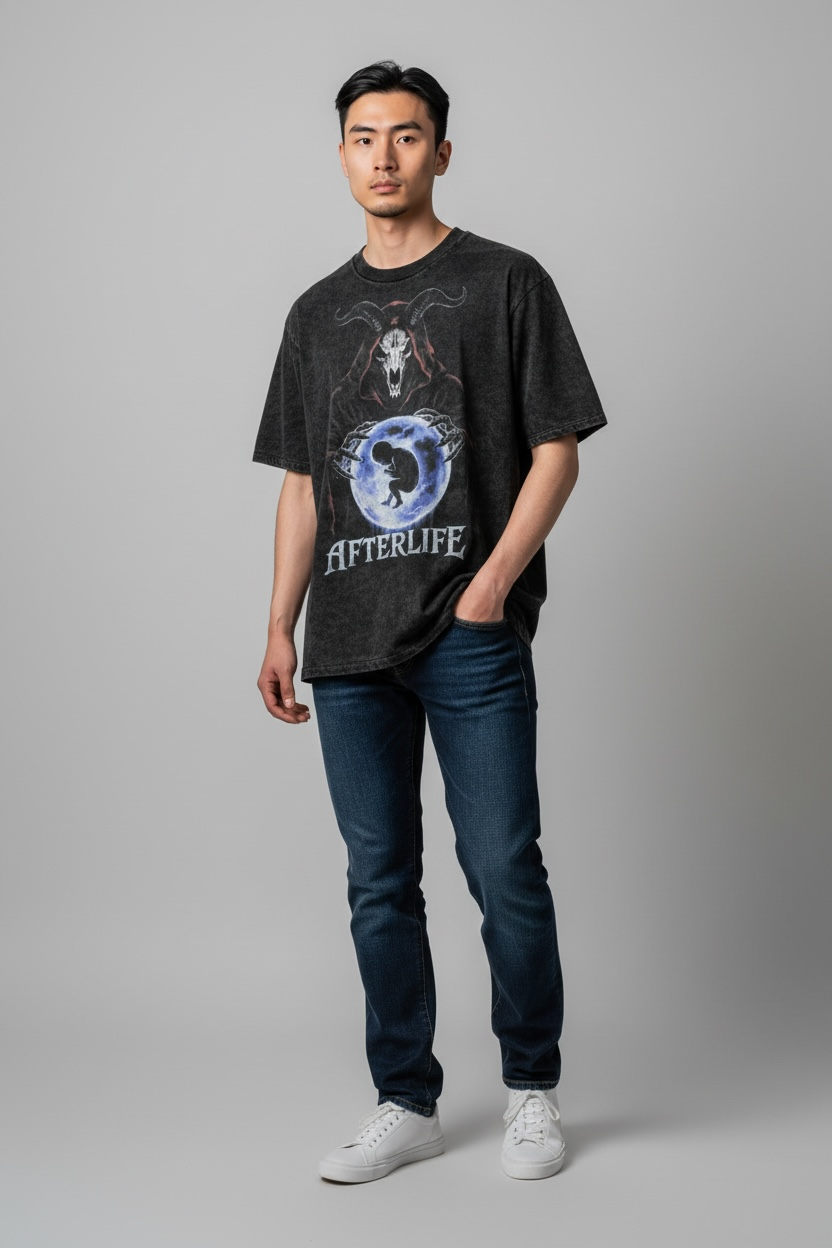 AFTERLIFE | ACIDWASH OVERSIZED TEE