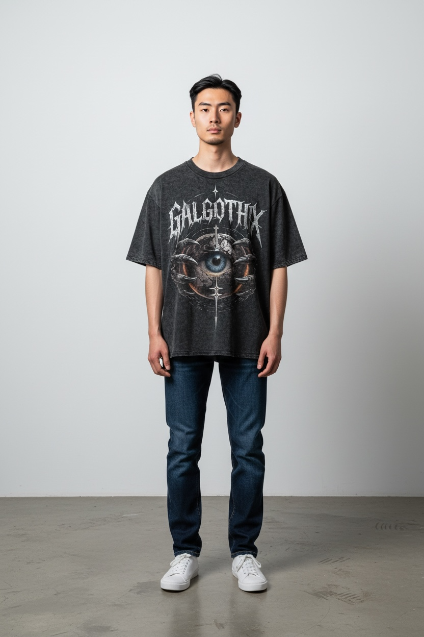 GALGOTHIX | ACIDWASH OVERSIZED TEE