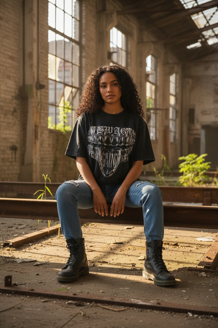 SWAG SAINT | ACIDWASH OVERSIZED TEE