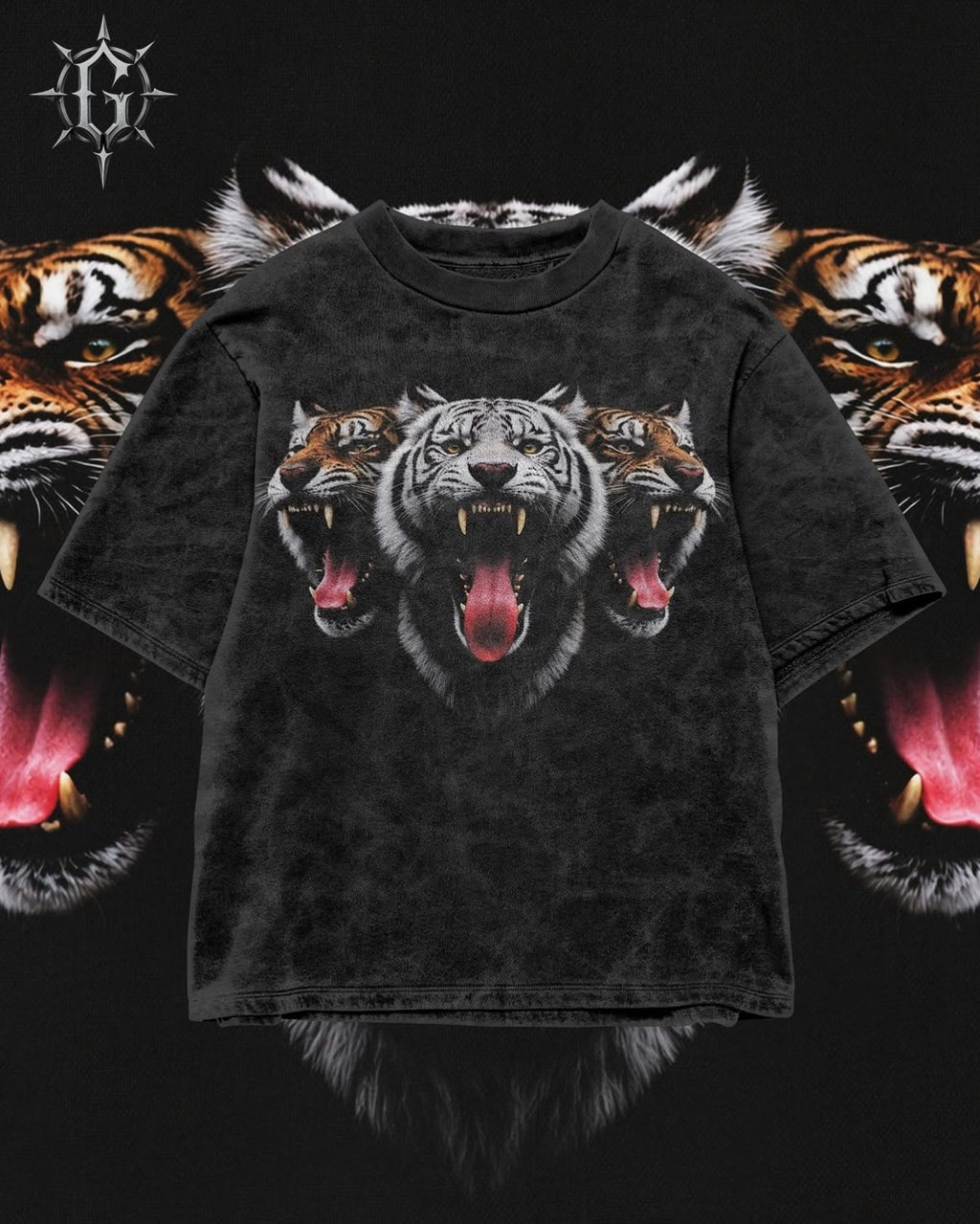 TRIPLE THREAT | ACIDWASH OVERSIZED TEE