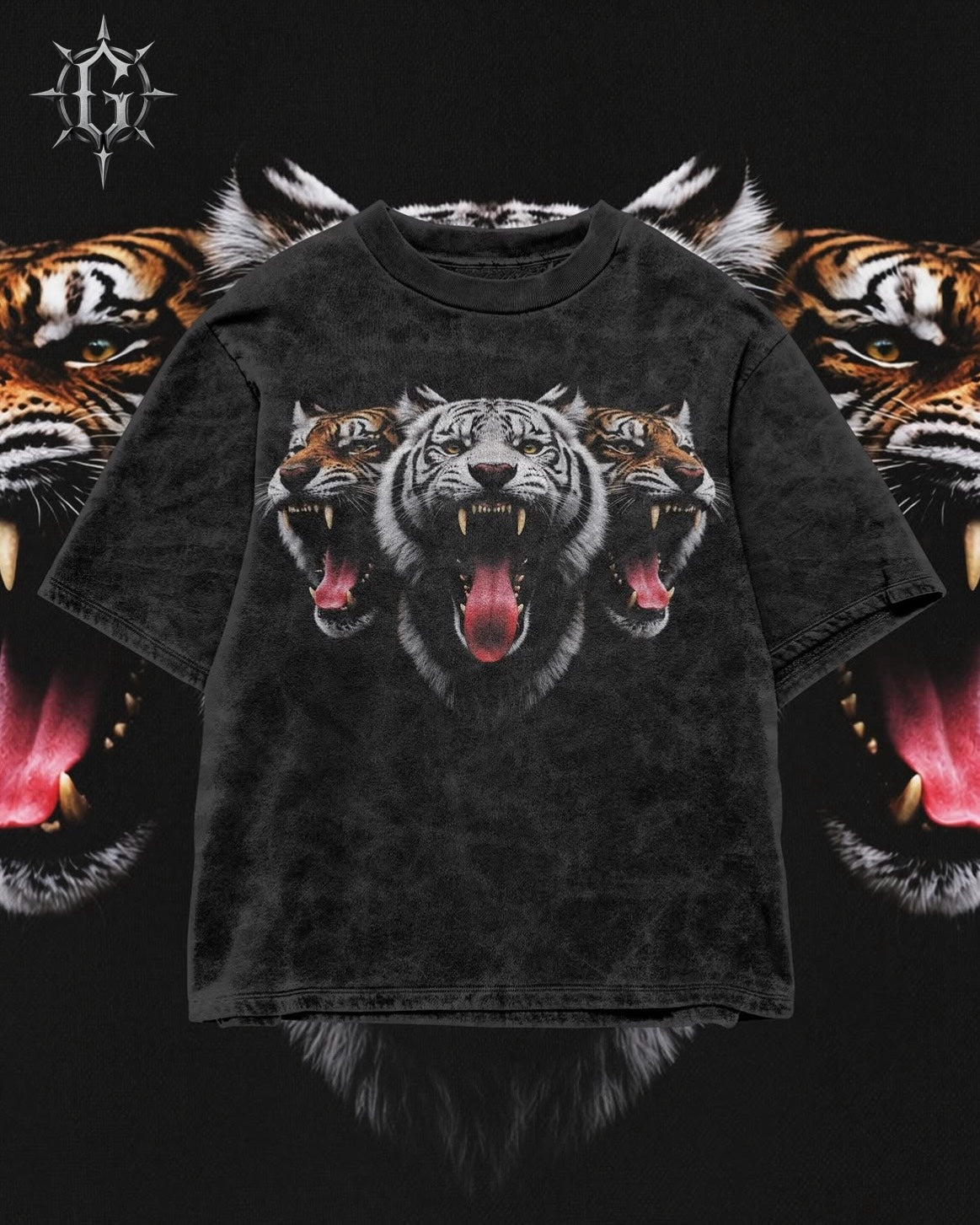 TRIPLE THREAT | ACIDWASH OVERSIZED TEE
